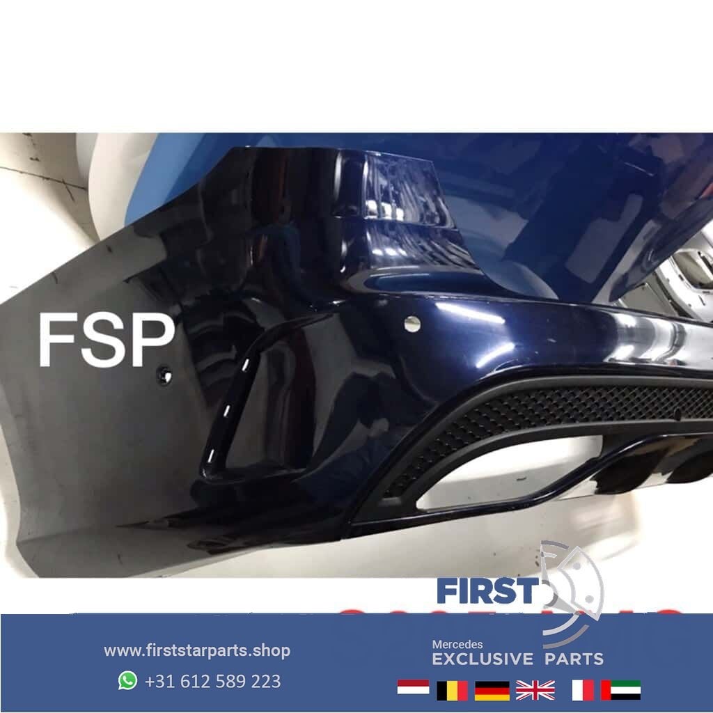 W205 S205 AMG Achterbumper C Klasse Estate zwart wit grijs b, Gebruikt, -, Ophalen of Verzenden, Achter