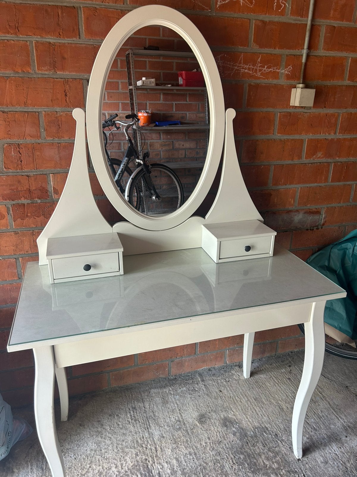 Make up tafel, Huis en Inrichting, Tafels | Kaptafels, Ophalen, Gebruikt, 100 tot 150 cm, 50 tot 100 cm