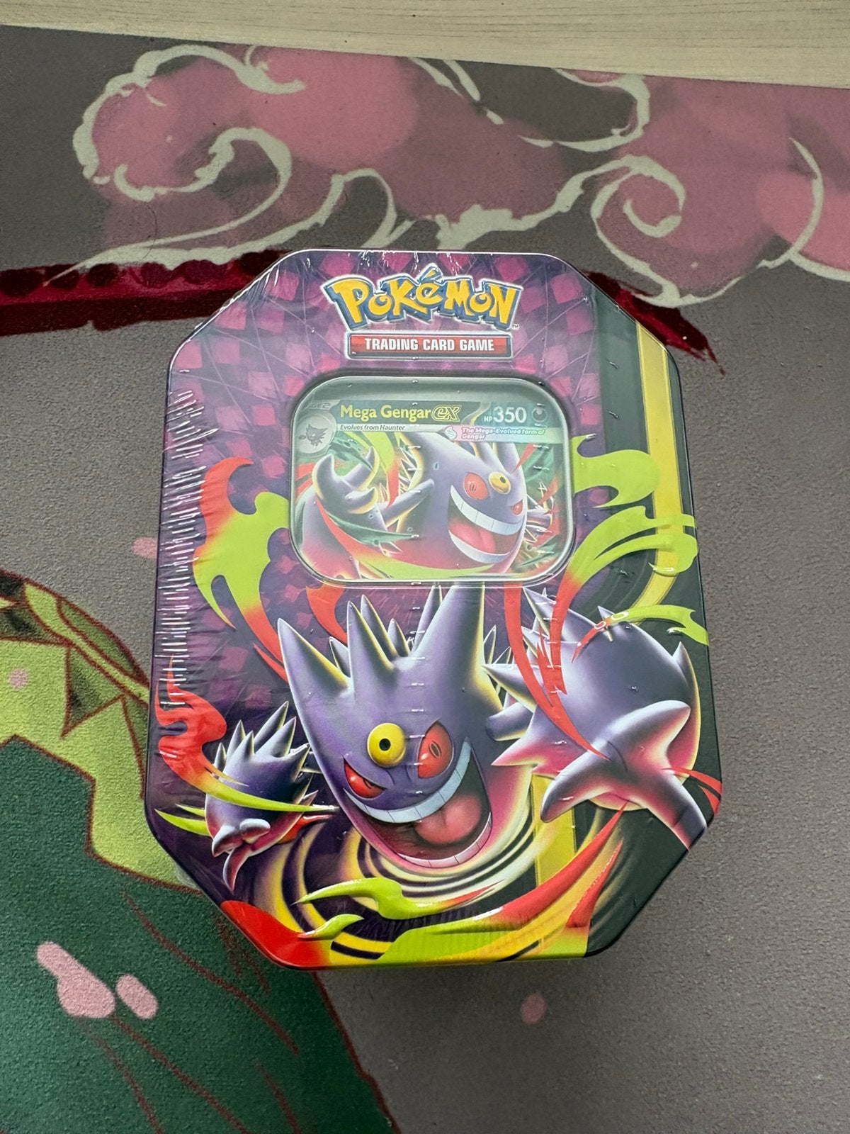 Mega Moonlit Mega Gengar ex Tin 4 Booster Pack Pokémon, Enlèvement ou Envoi, Comme neuf, Booster, Foil