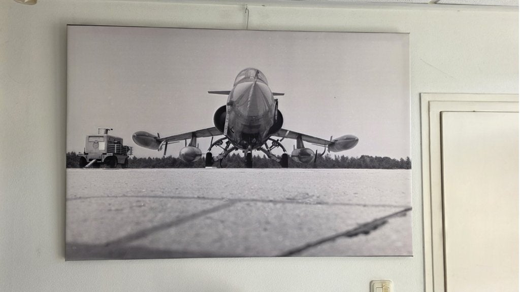 02 - Canvas doek Lockheed F-104 Starfighter 120x80cm