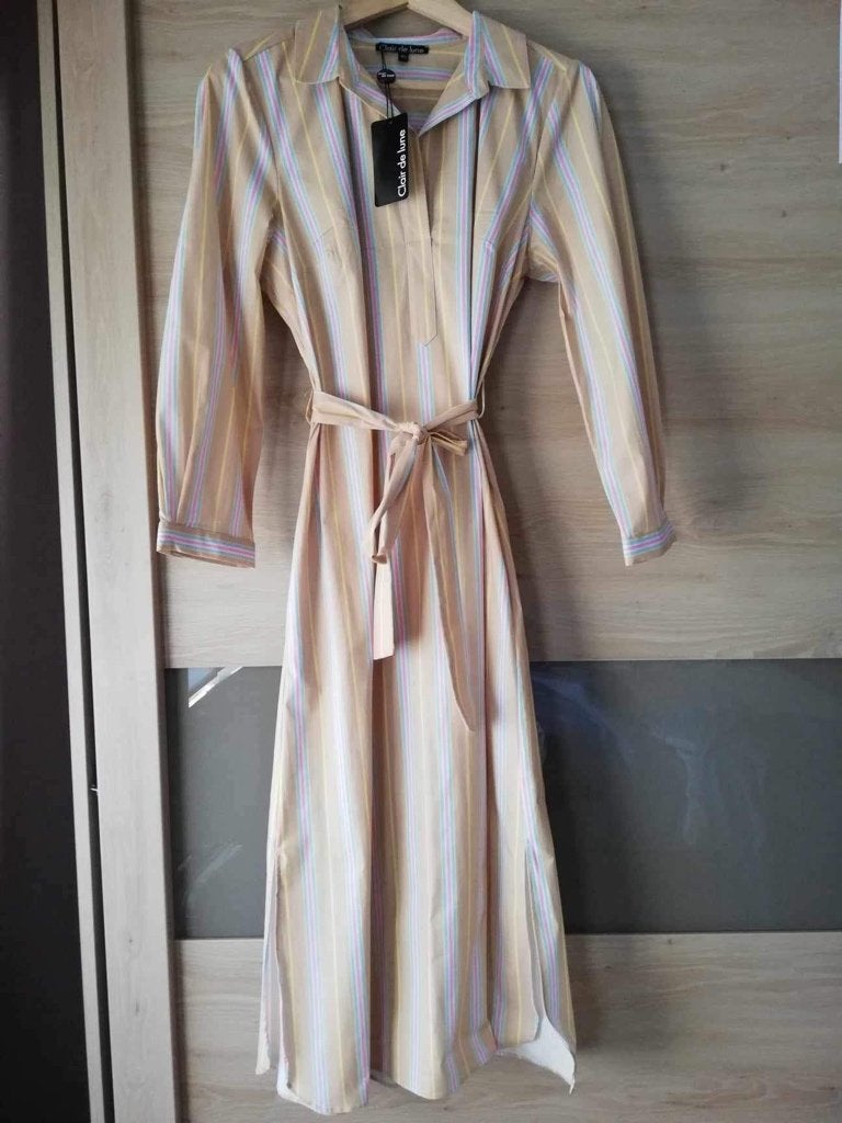 Jurk 40 nieuw, Neuf, Taille 38/40 (M), Enlèvement ou Envoi, Beige