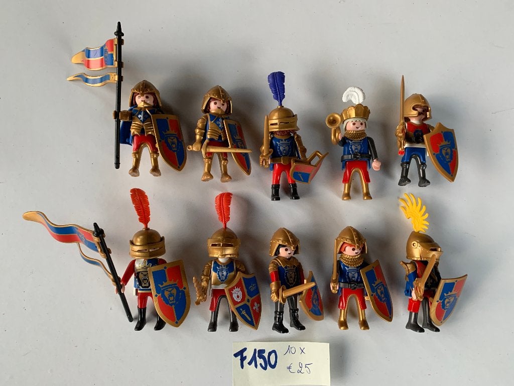 PLAYMOBIL F150: LOT 10 GOLDEN LEEUWENRIDDERS, Kinderen en Baby's, Losse onderdelen, Nieuw, Ophalen of Verzenden, Knights