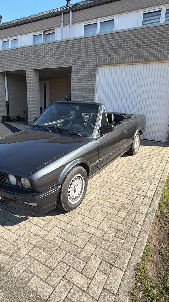 BMW E30 325i Cabrio, Auto's, 4 zetels, Achterwielaandrijving, Zwart, Cabriolet