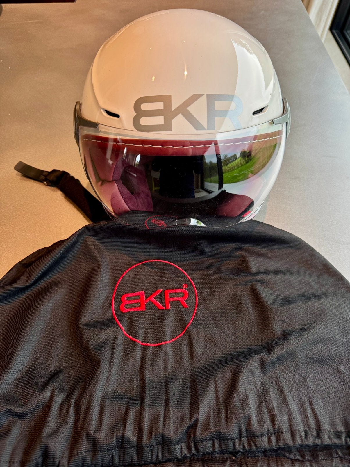 BKR helm luxe uitvoering XXL voor step, scooter of brommer, Ophalen of Verzenden, Gebruikt, Extra large of groter