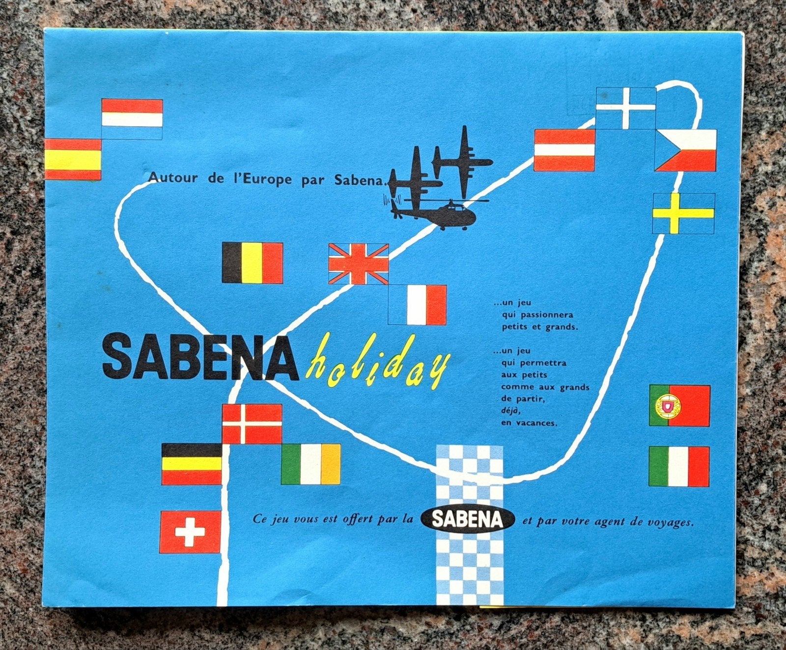 Eeuwenoud compleet „Goose” -spel aangeboden door Sabena, Ophalen of Verzenden