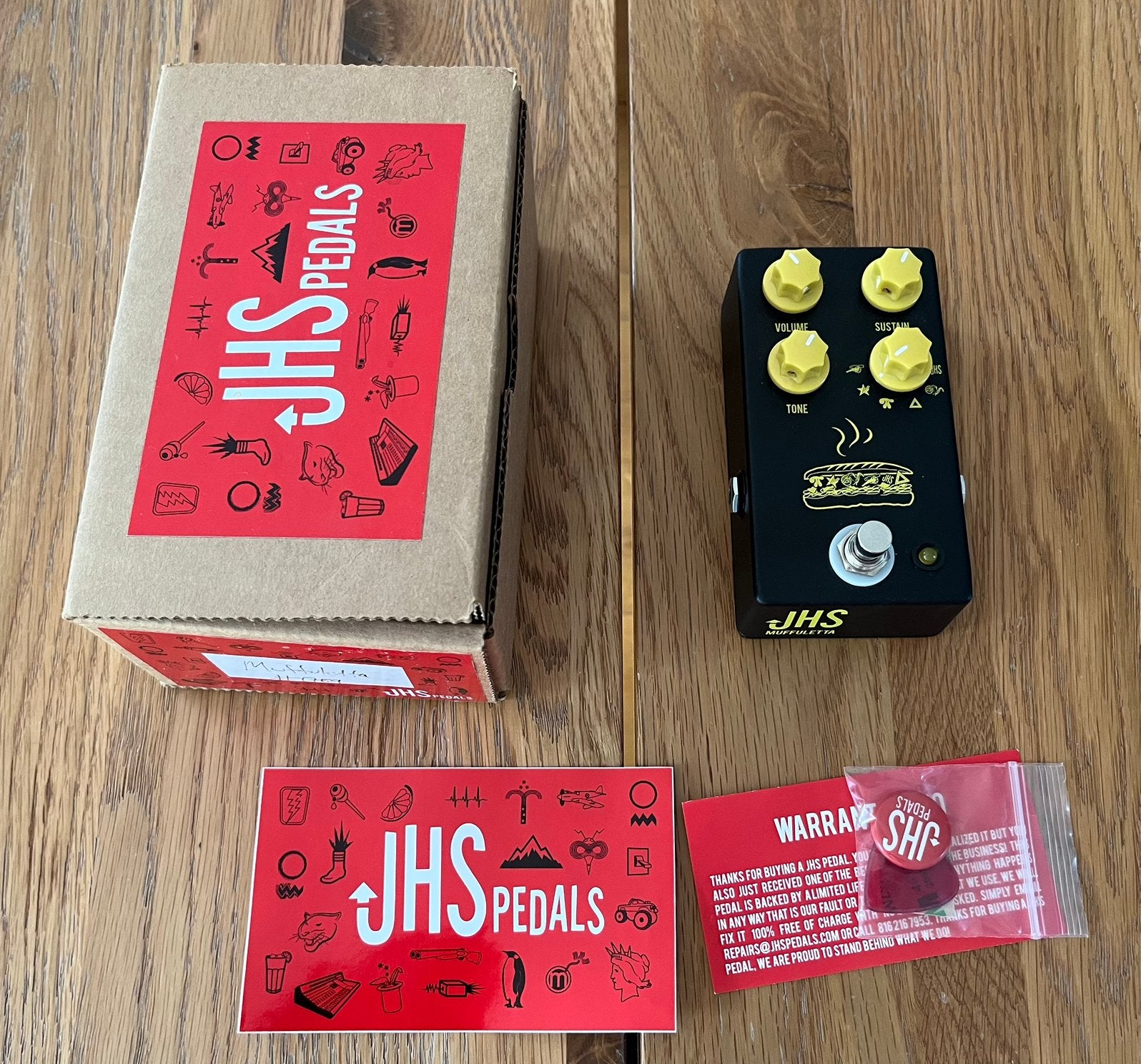 Jhs Muffuletta fuzz, Muziek en Instrumenten, Effecten, Ophalen of Verzenden, Zo goed als nieuw, Distortion, Overdrive of Fuzz
