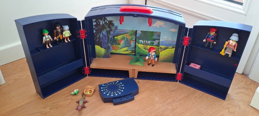 Playmobil 4239 verplaatsbaar poppentheater, Ophalen, Gebruikt, Gebouw, Complete set