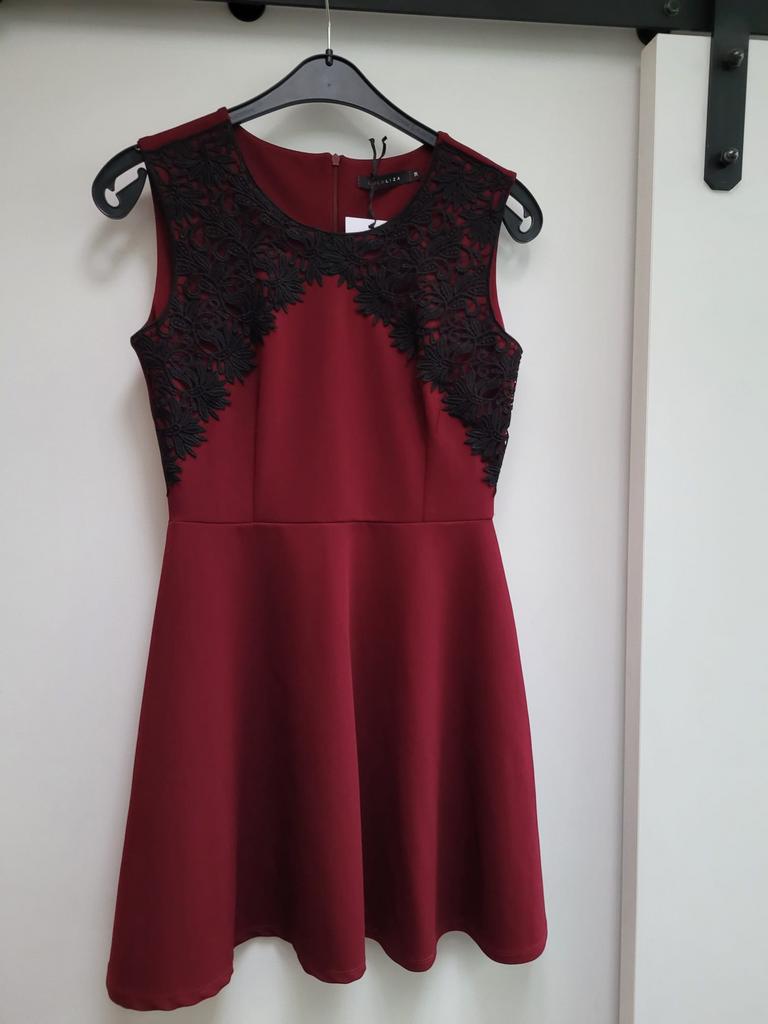 Damesjurk bordeaux Lola & Lisa maat 38, Ophalen, Zo goed als nieuw, Maat 38/40 (M)