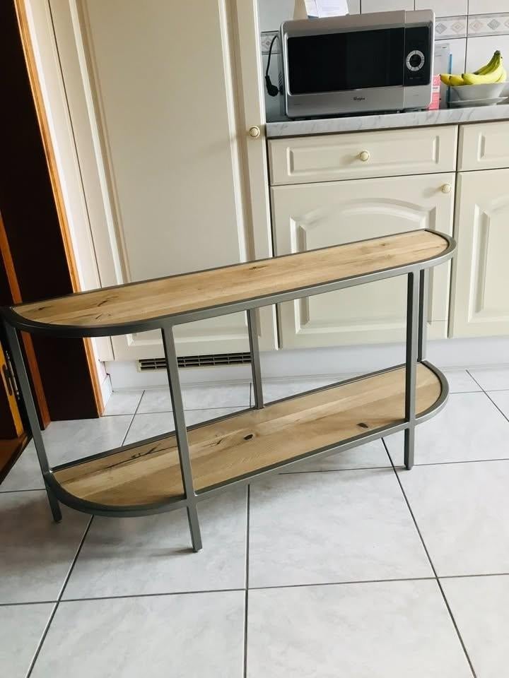 table sofa desing - salon, Enlèvement, Comme neuf, Chêne
