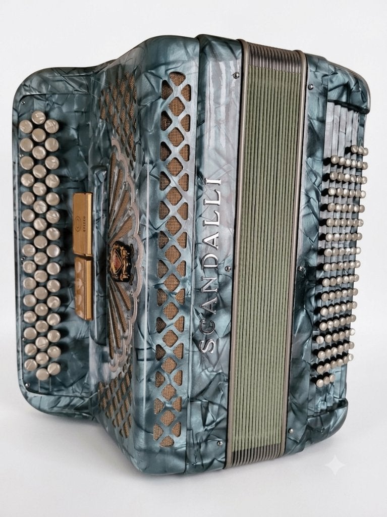 Accordéon à boutons Scandalli, Musique & Instruments, Scandalli, Avec bretelles, Enlèvement, Utilisé