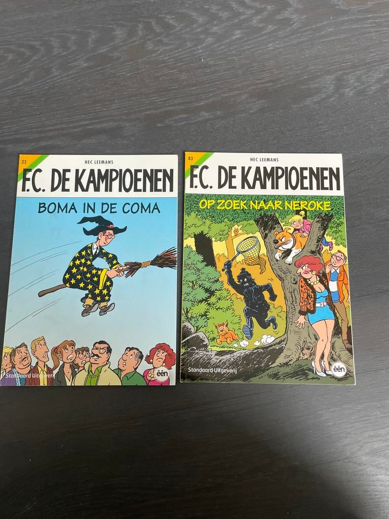 2 stripverhalen FC De Kampioenen, Enlèvement ou Envoi, Comme neuf