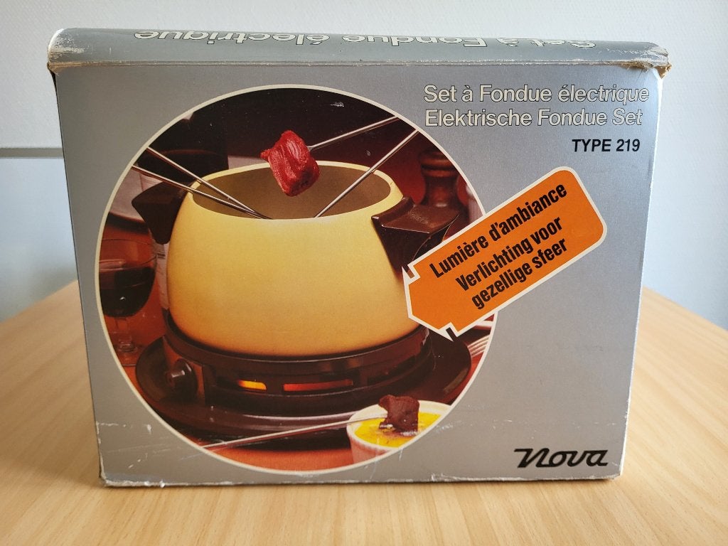 fonduetoestel elektrisch Nova, Electroménager, Fondue, Enlèvement ou Envoi, Comme neuf, Électrique, Service à fondue