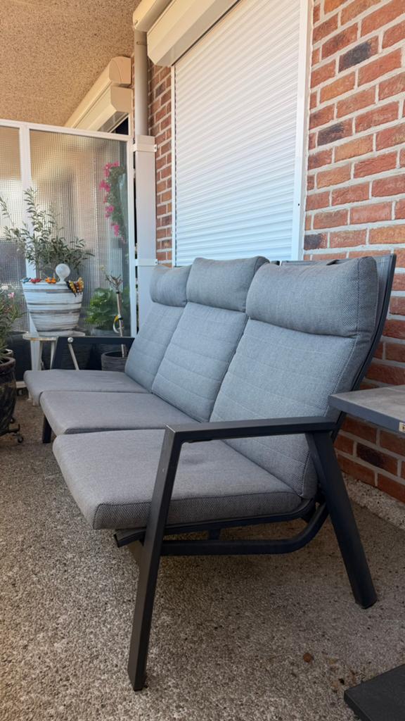 3 zit en 1 zit van het merk Bristol. B185 H95 D75, Jardin & Terrasse, Ensembles de jardin, Aluminium, Utilisé, Sets de jardin