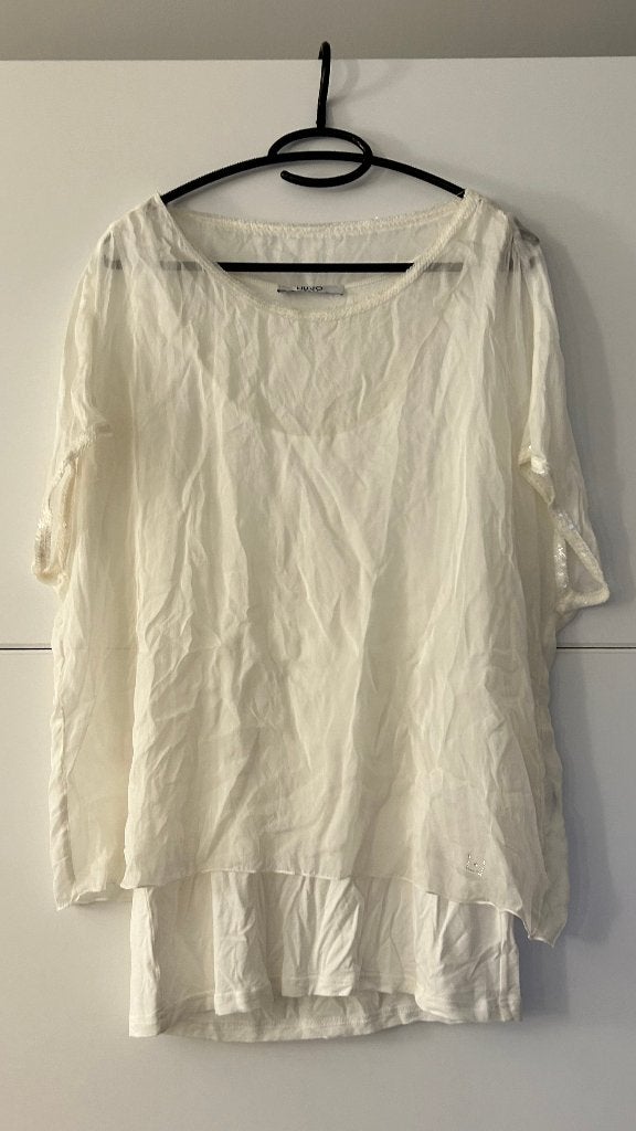 Liu Jo witte blouse, Kleding | Dames, Blouses en Tunieken, Liu Jo, Wit, Maat 42/44 (L), Ophalen of Verzenden