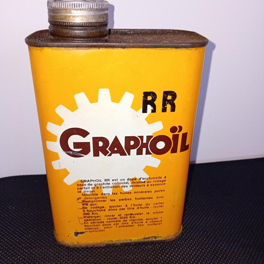 Zeldzaam olieblik Graphoïl, Verzamelen, Blikken, Ophalen of Verzenden, Zo goed als nieuw