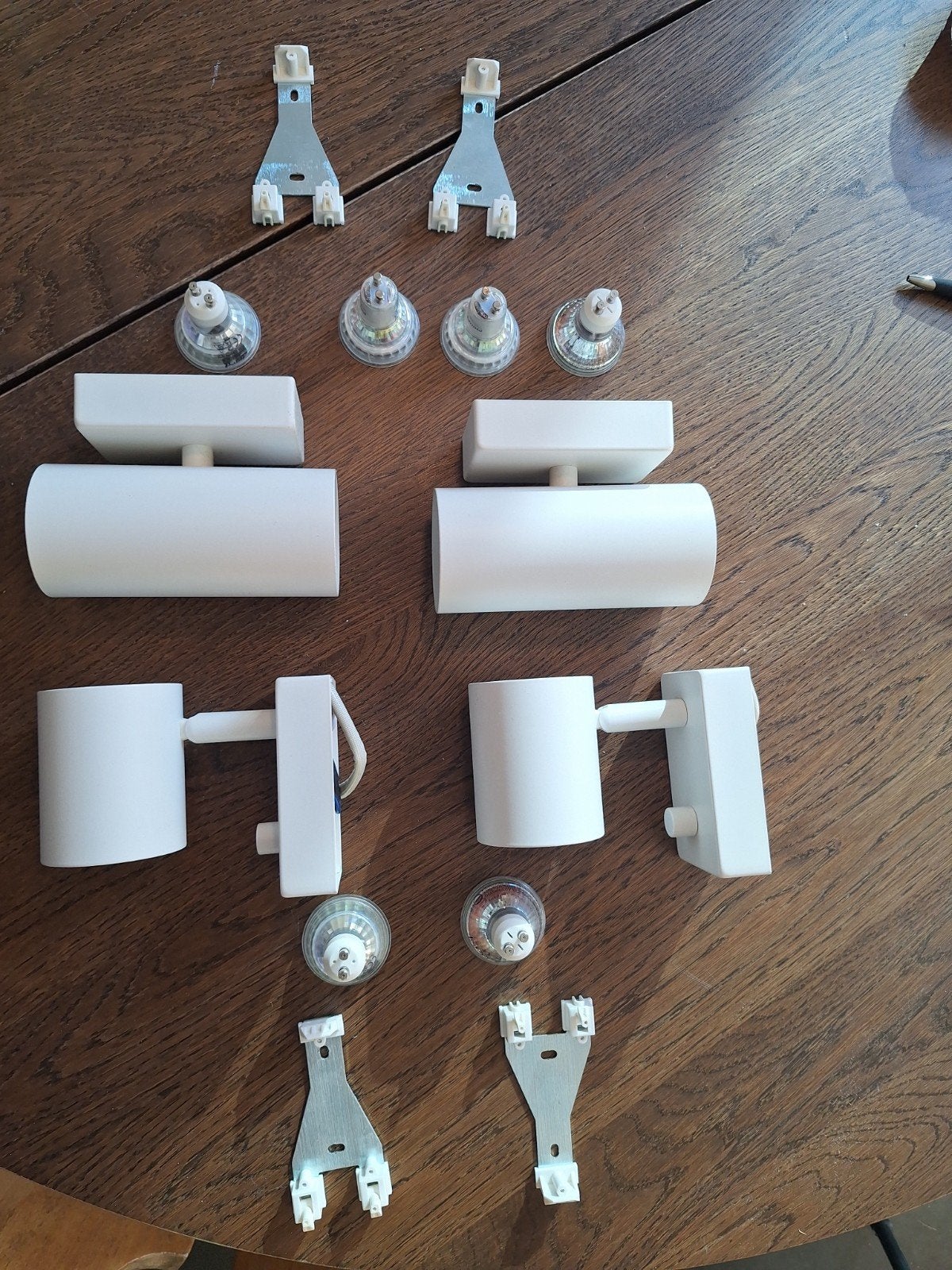 Set wandspots, als nieuw, incl led-lampen, Huis en Inrichting, LED, Ophalen of Verzenden, GU10, IKEA