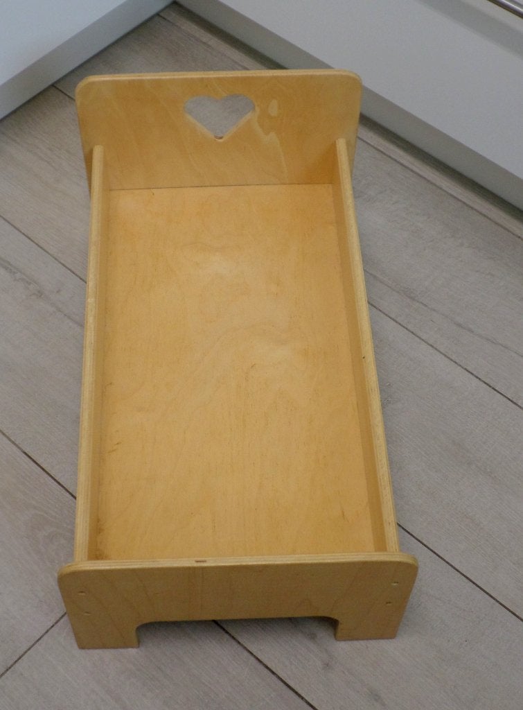 Houten poppenbedje, Kinderen en Baby's, Ophalen of Verzenden, Zo goed als nieuw, Overige typen