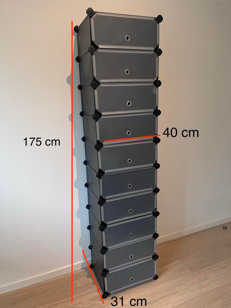 Shoe Storage Cabinet – Tall & Space-Saving, Ophalen, Zo goed als nieuw