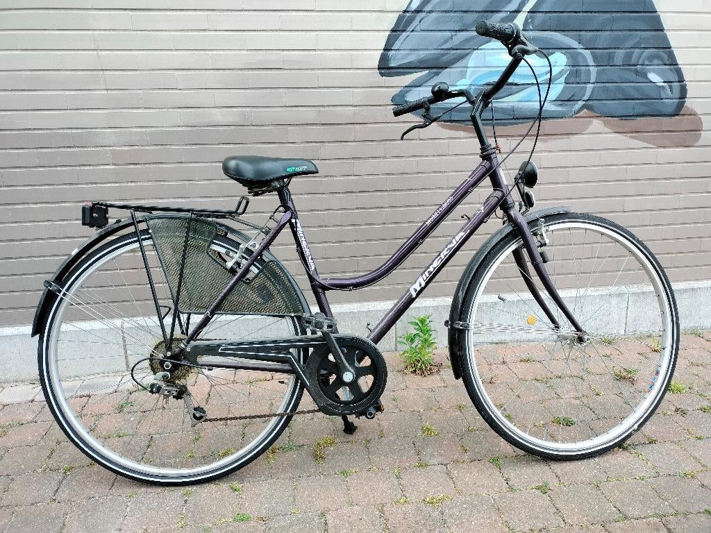 Dames fiets minerva, Fietsen en Brommers, Gebruikt, Velgrem, 47 tot 50 cm, Versnellingen