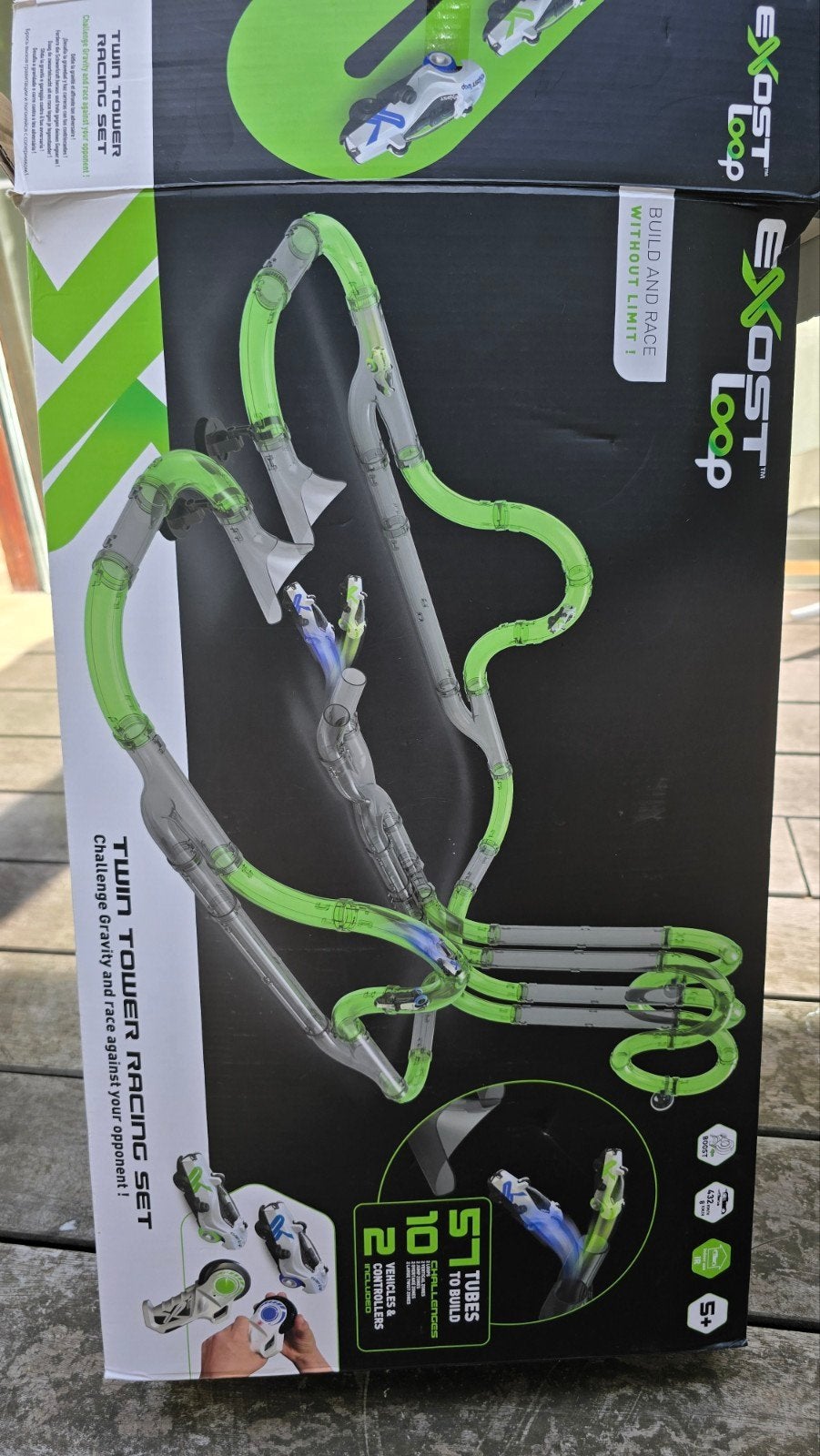 Racing set exost loop, Ophalen