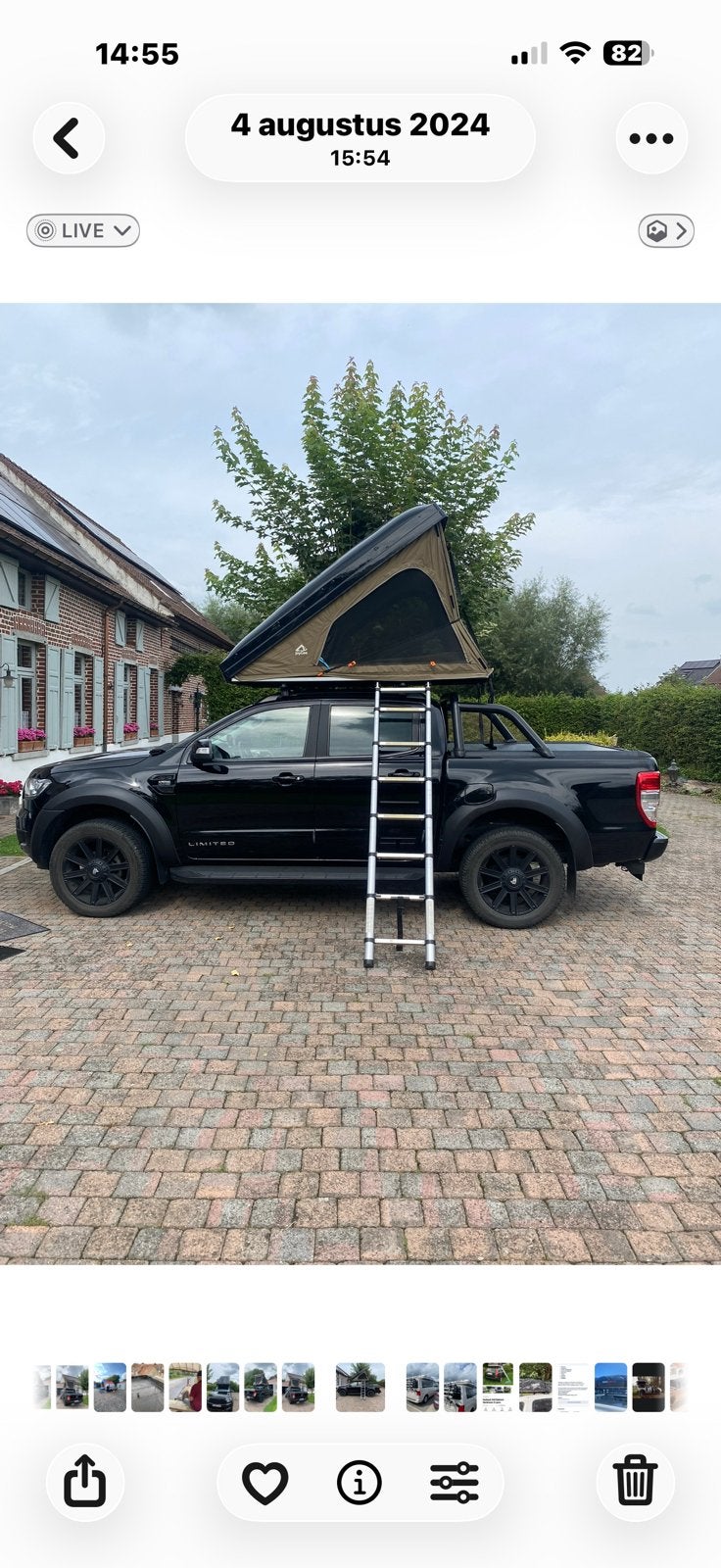 Tente de toit Hardshell pour 2 personnes, Enlèvement, Comme neuf