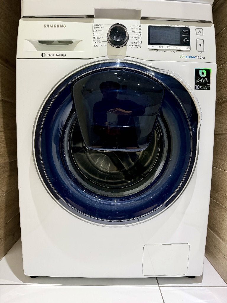 Lave-linge Samsung EcoBubble AddWash 8 kg – WW81K6404, Electroménager, 1200 à 1600 tours, Chargeur frontal, Enlèvement, Utilisé