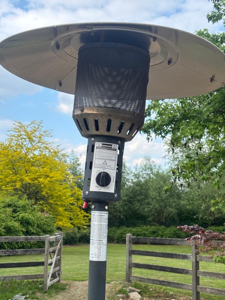 Te koop terrasverwarmer, Ophalen, Gebruikt, Waterbestendig, Vloer