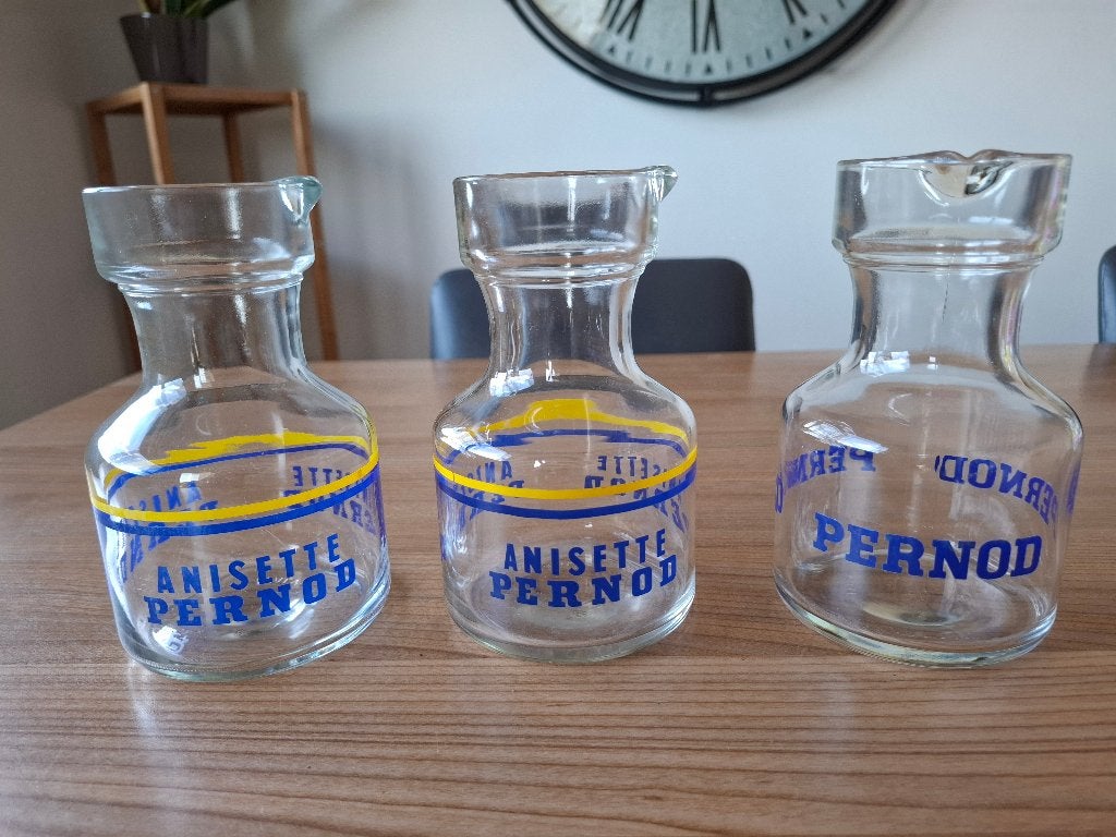 3 kannen pernod, Verzamelen, Ophalen, Gebruikt