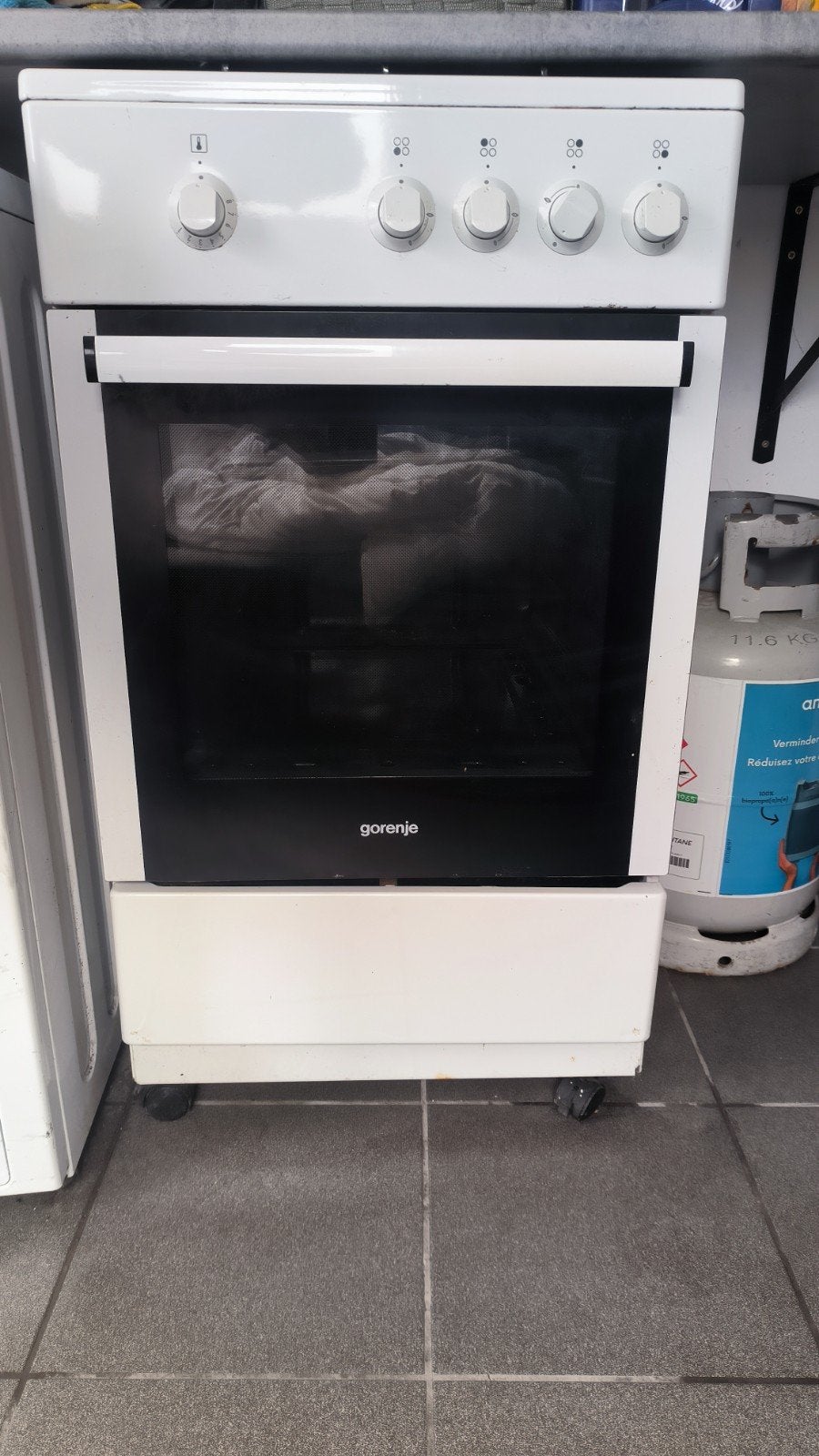 Cuisinière au gaz, Elektronische apparatuur, Fornuizen, Ophalen, Gebruikt, 4 kookzones, Gas