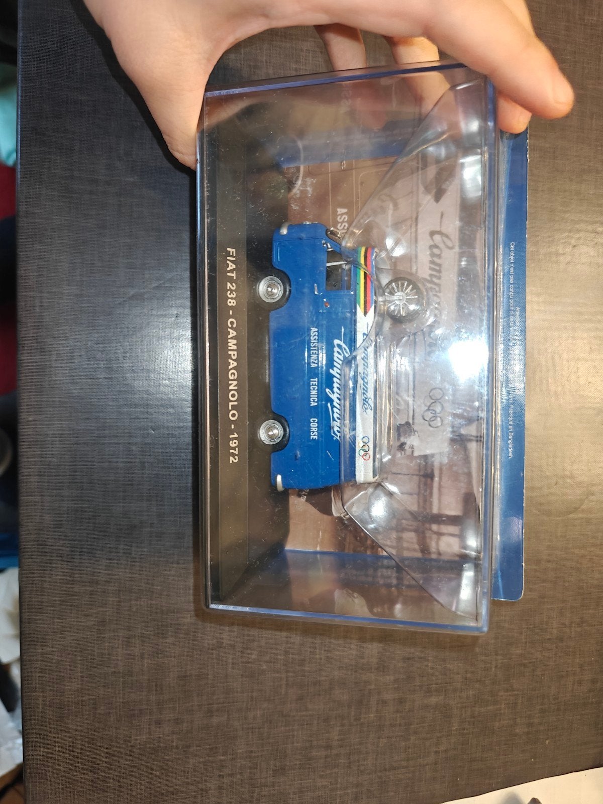 Schaalmodel campagnolo fiat bus, Ophalen
