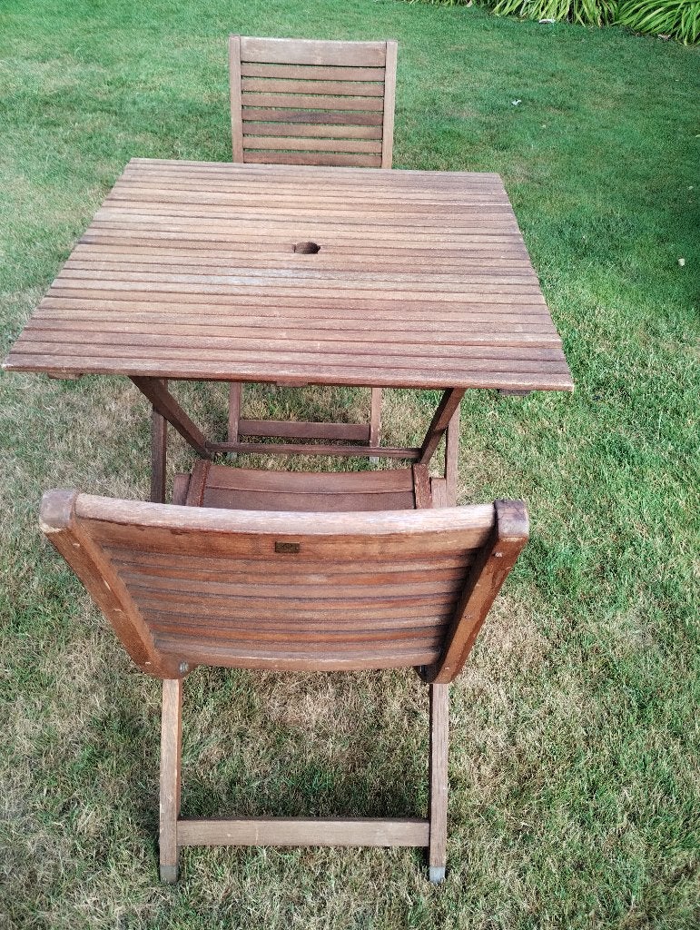 TUINSET HOUT 2 PERSONEN, Enlèvement ou Envoi, Bois, Salons de jardin