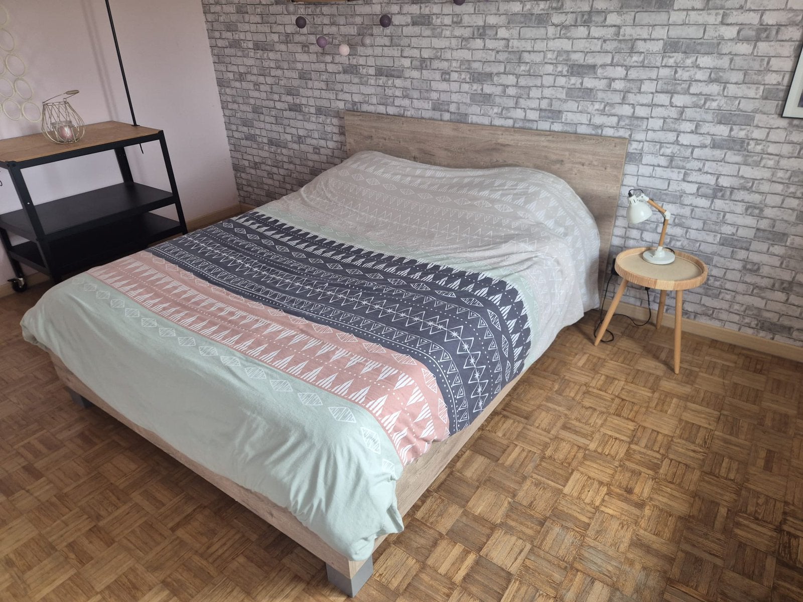 2 persoonsbed met latoflex, Huis en Inrichting, Slaapkamer | Complete slaapkamers, Ophalen, Zo goed als nieuw