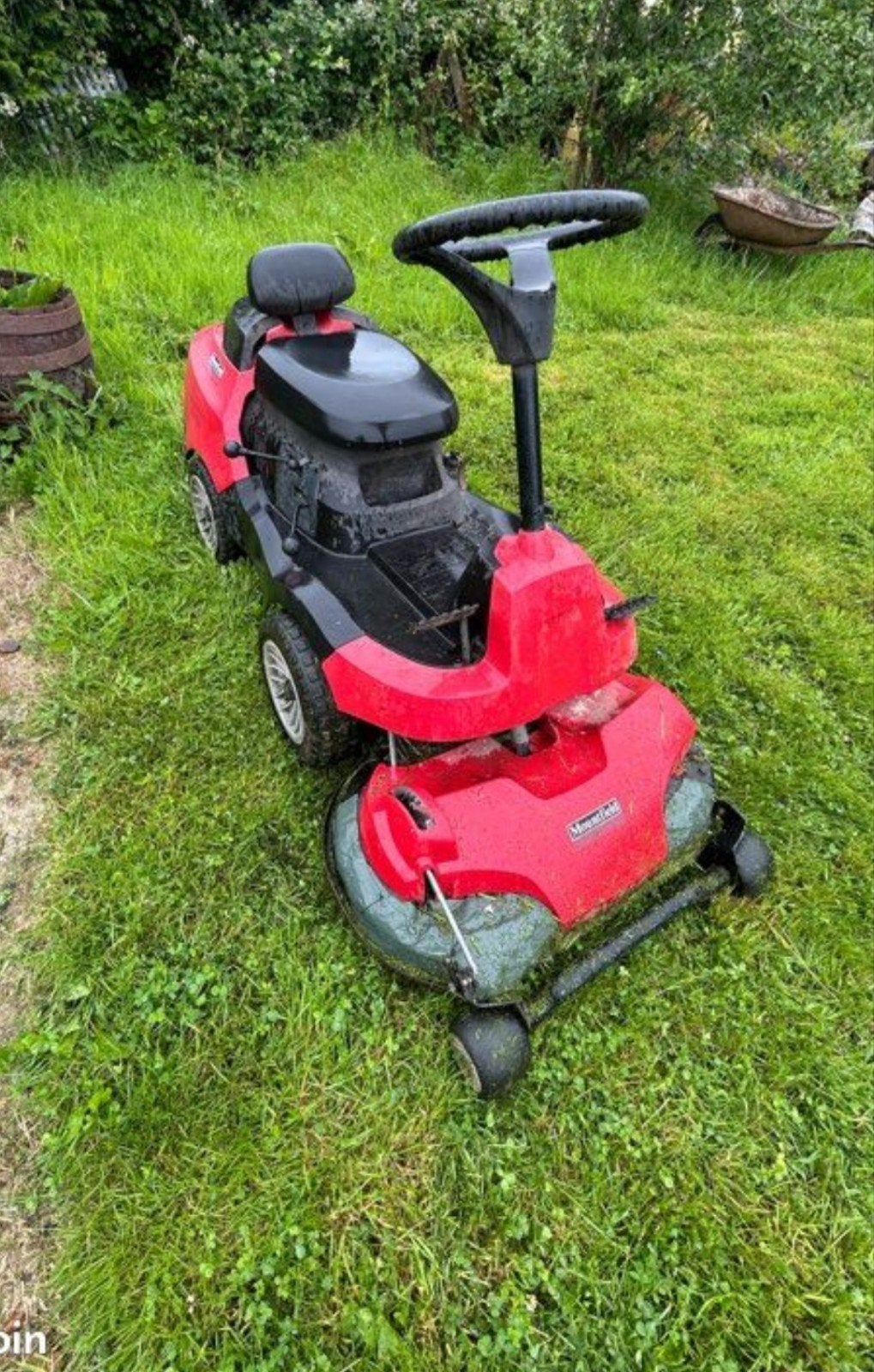 Tracteur tondeuse, Enlèvement