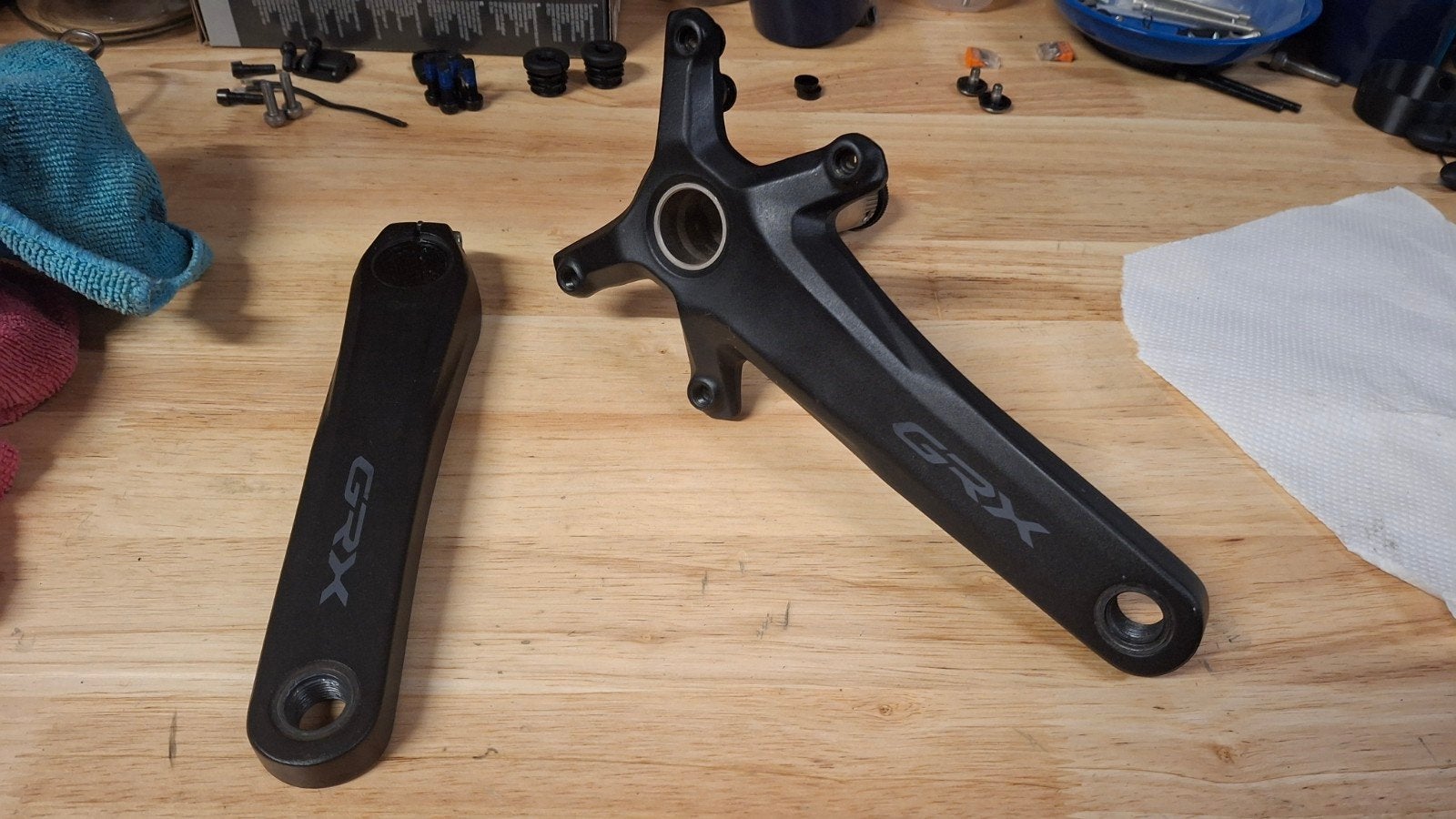 Crank shimano grx fc-rx600 2x11 172.5mm, Fietsen en Brommers, Crankstel of Pedalen, Gebruikt, Ophalen of Verzenden, Gravelbike