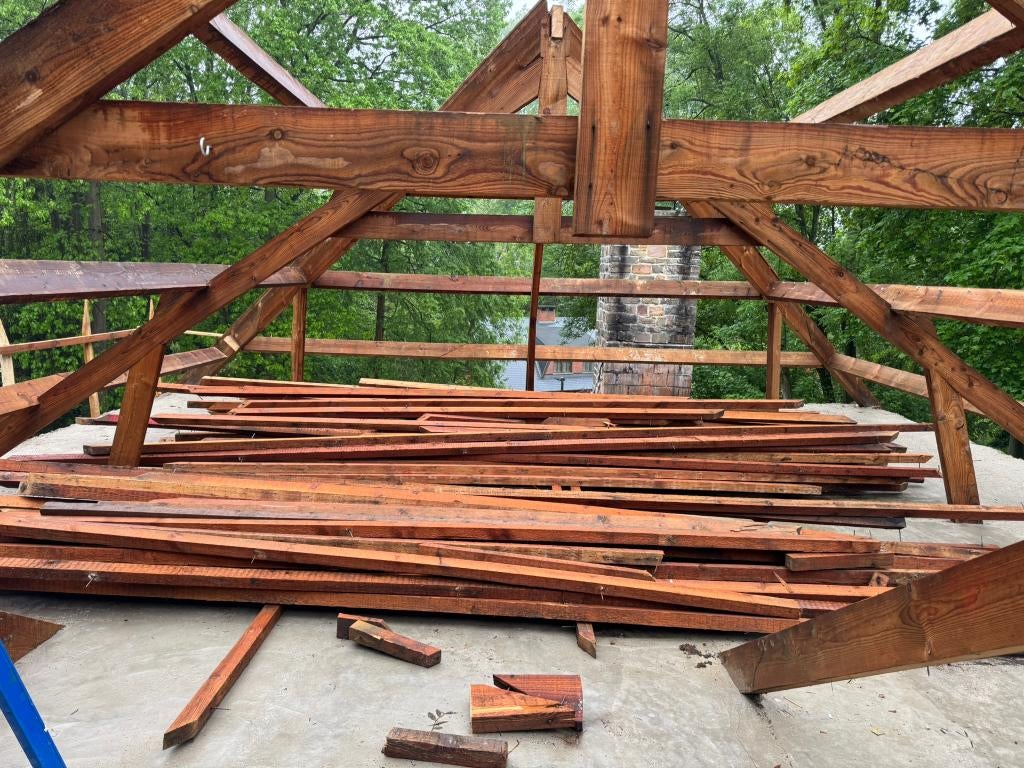 Timmerhout/brandhout, Doe-het-zelf en Bouw, Hout en Planken, Ophalen, Gebruikt, Balk, Overige houtsoorten