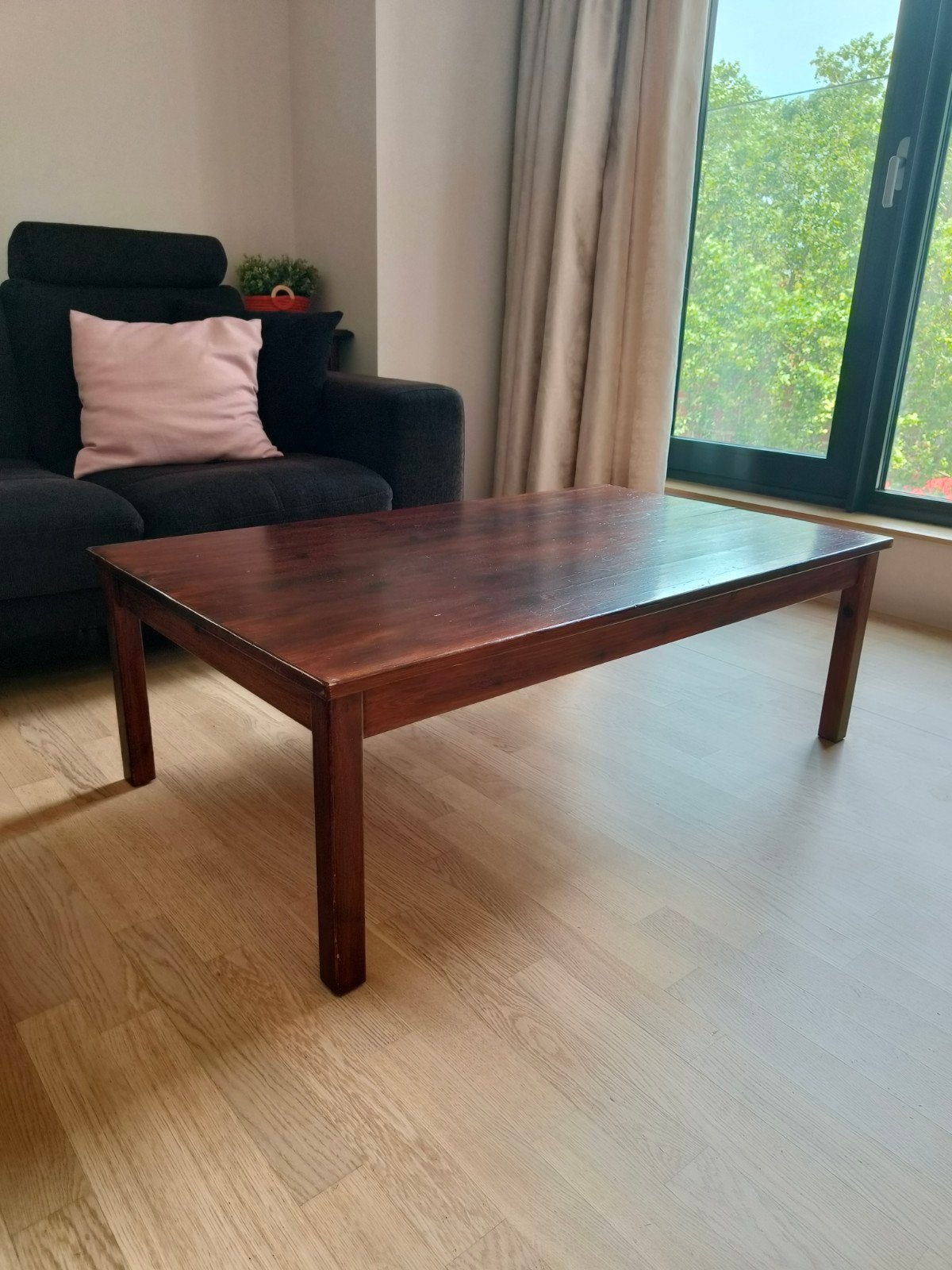 Table basse en bois massif, Maison & Meubles, Enlèvement