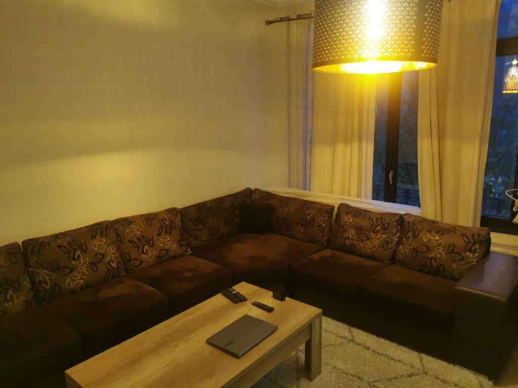 Canapé en coin à donner !!!, Huis en Inrichting, Ophalen, Gebruikt, 300 cm of meer, 75 tot 100 cm