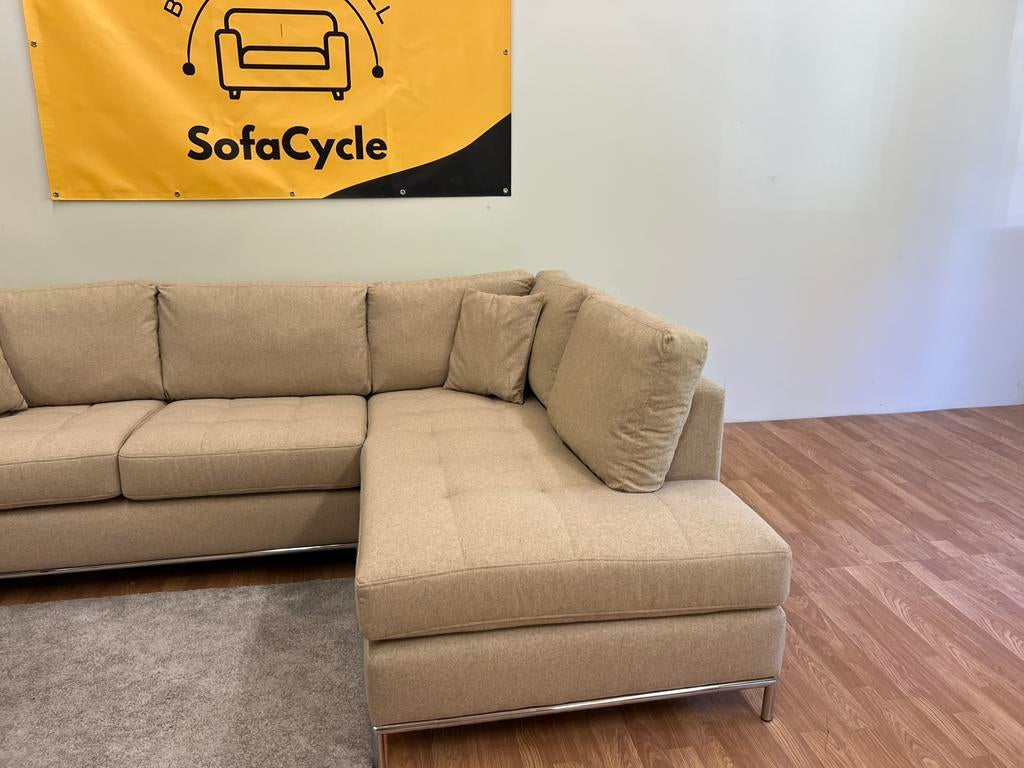 Siège beige Overstock (neuf) - Livraison /SofaCycle, Enlèvement ou Envoi, Comme neuf, SofaCycle, Tissus