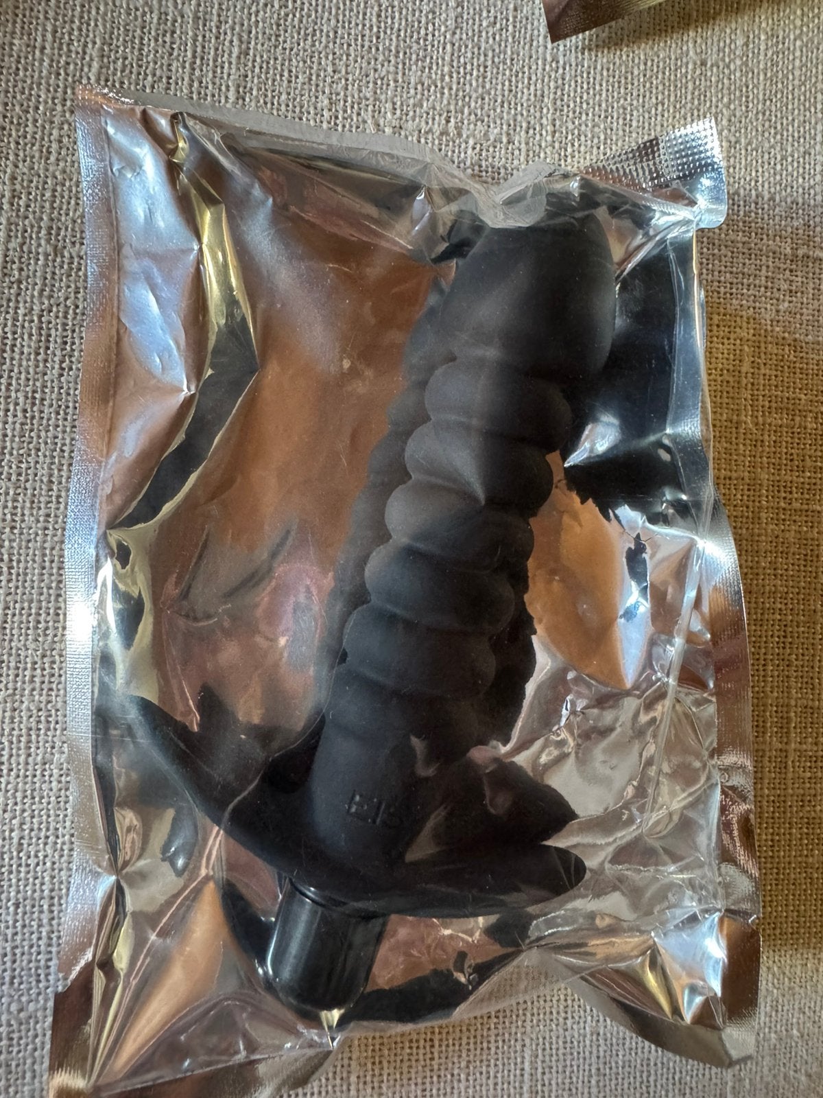 Vibromasseur anal côtelé noir — neuf, Enlèvement ou Envoi, Neuf