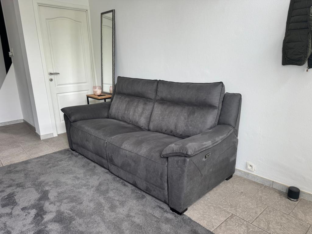 Canapé électrique 3 places relax – comme neuf, Enlèvement