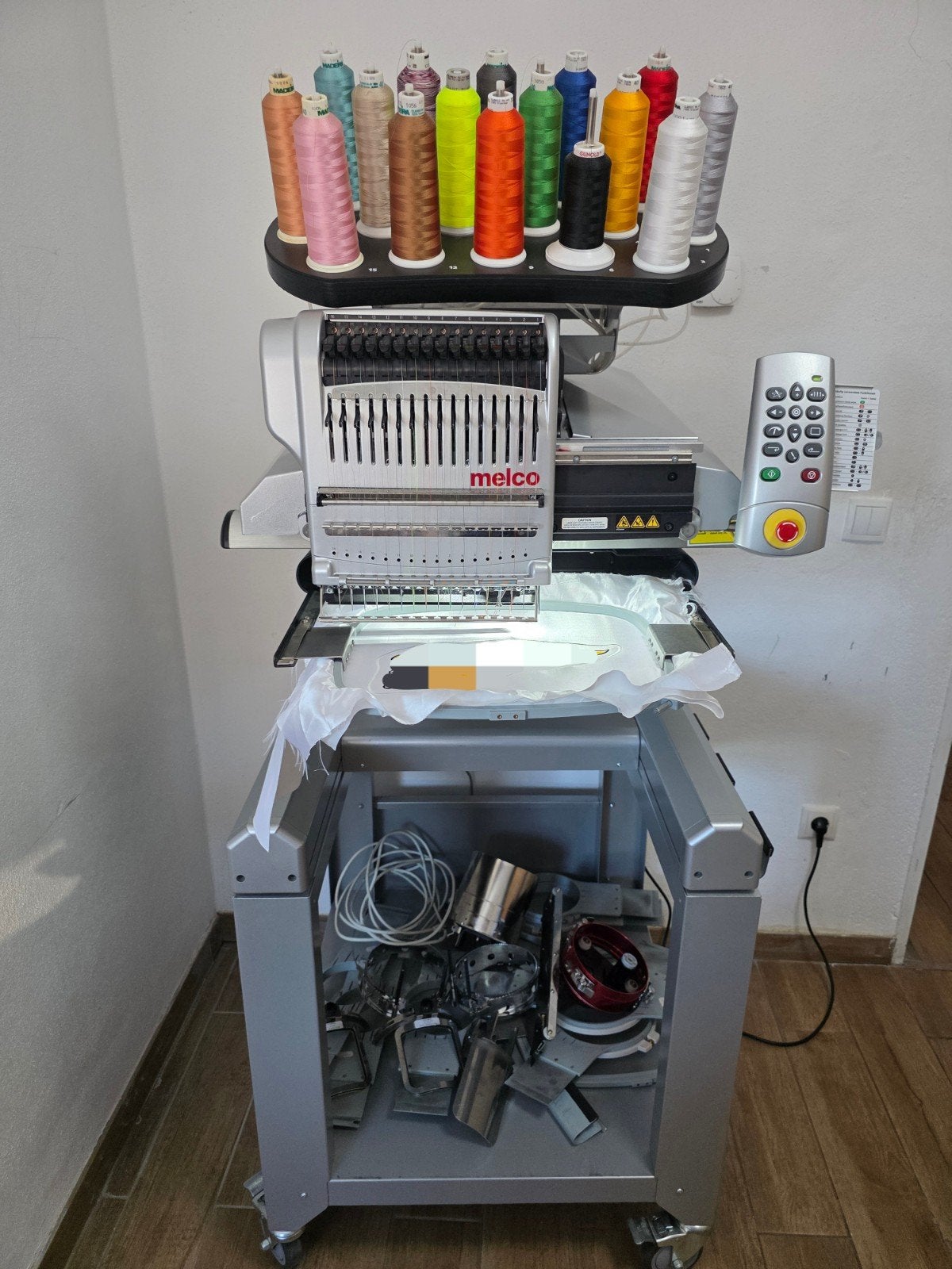 Borduurmachine Melco EMT16, Ophalen, Gebruikt, Machineborduren, Borduurmachine