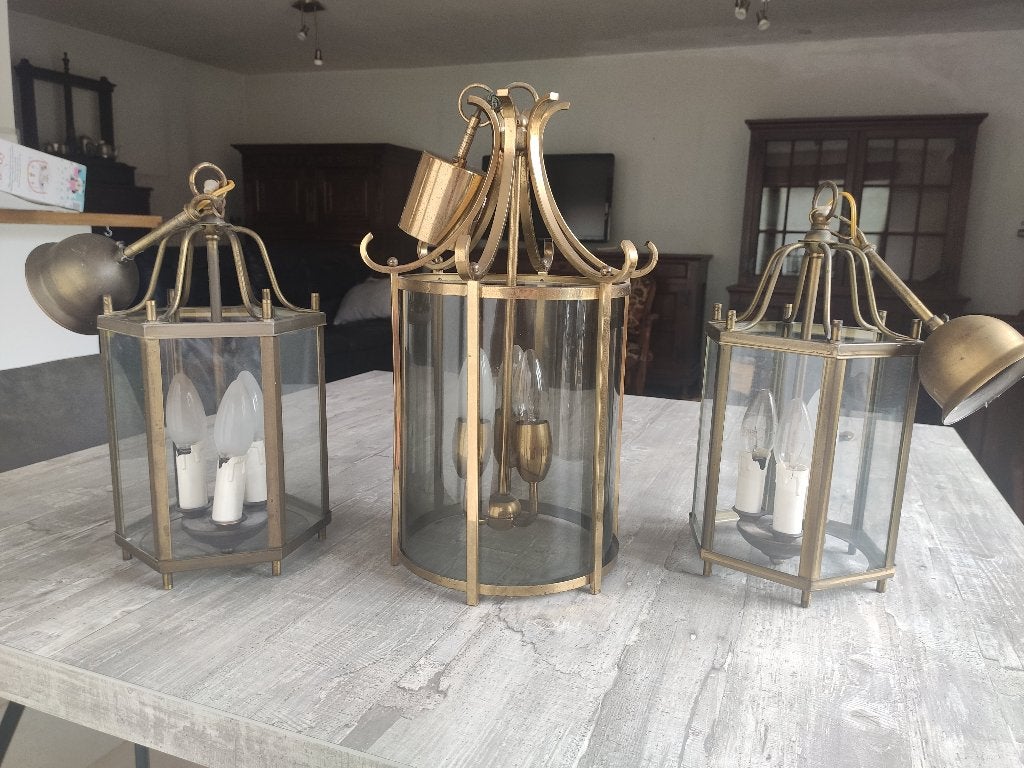 Lampen, Huis en Inrichting, Ophalen, Gebruikt, Glas