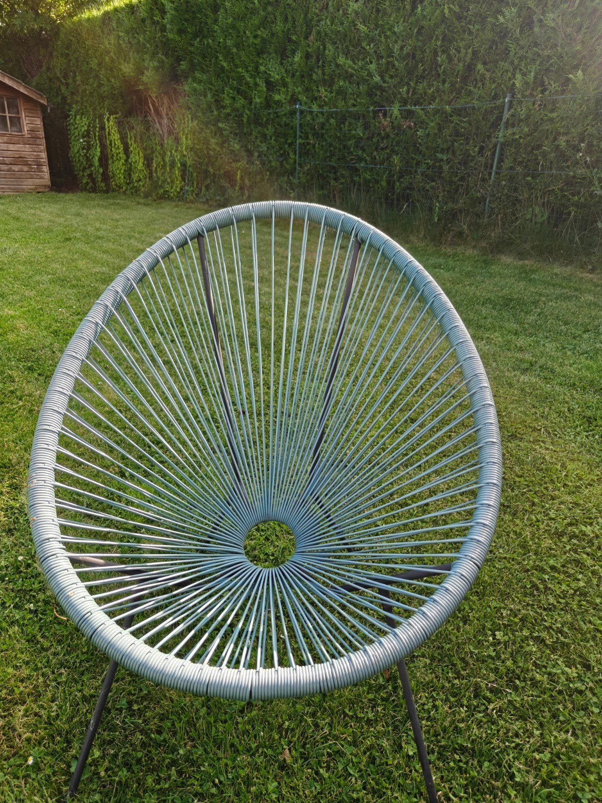 Garden chair to sell- blue/ turquoise good state, Tuin en Terras, Ophalen