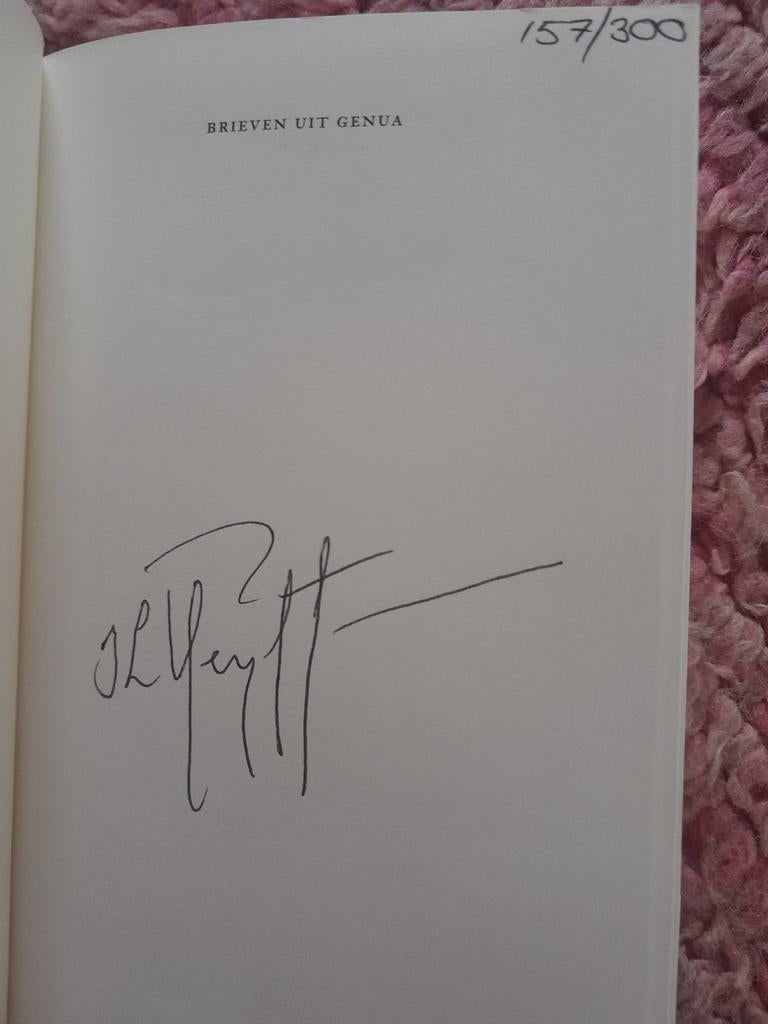 Ilja Leonard Pfeijffer - Brieven uit Genua (gesigneerd), Ophalen of Verzenden, Ilja Leonard Pfeijffer
