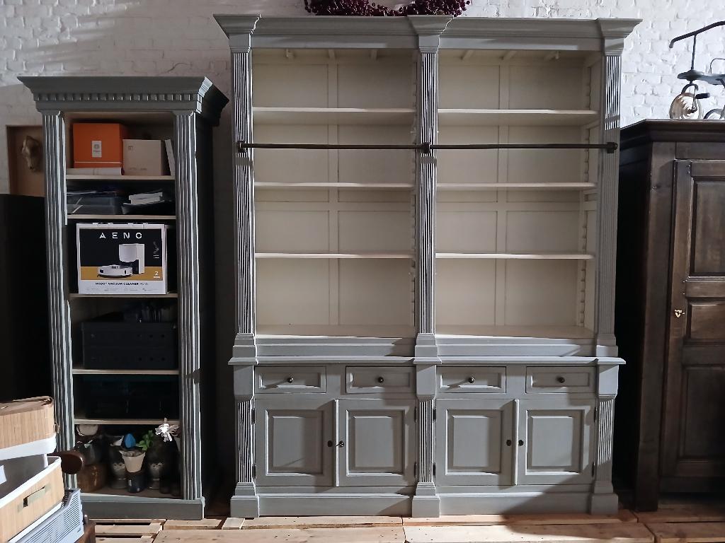 Kast living, boekenkast, bibliotheekkast, ..., Huis en Inrichting, Kasten | Boekenkasten, Met deur(en), 200 cm of meer, Ophalen of Verzenden