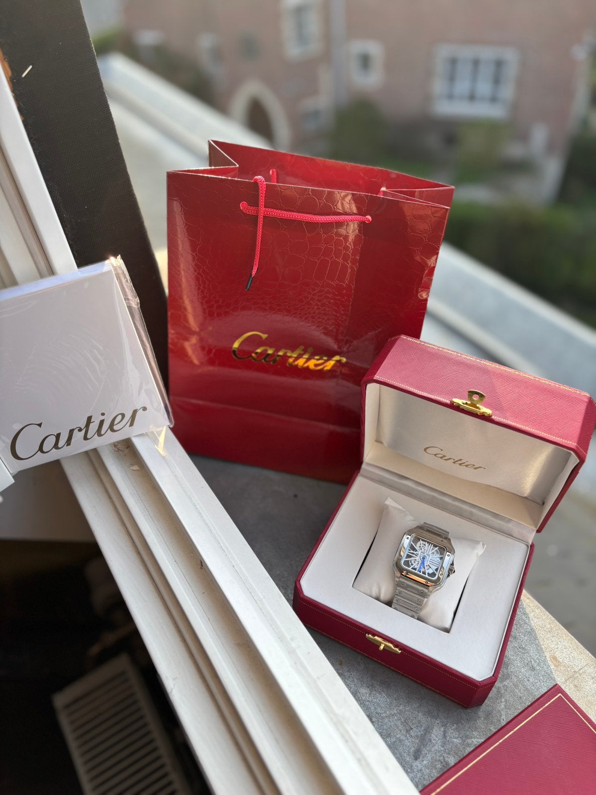 Skelet van Cartier Santos, Ophalen, Zo goed als nieuw