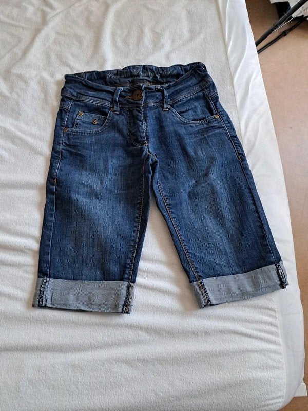 Brams Paris jeans short 146, Kinderen en Baby's, Kinderkleding | Maat 146, Ophalen of Verzenden, Zo goed als nieuw, Meisje, Broek