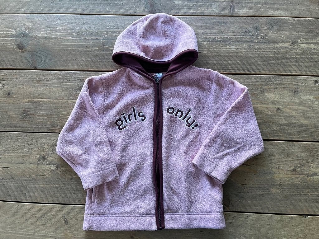 PALOMINO, roze vest met rits en kap "girls only" 122, Ophalen of Verzenden, Palomino, Meisje, Trui of Vest
