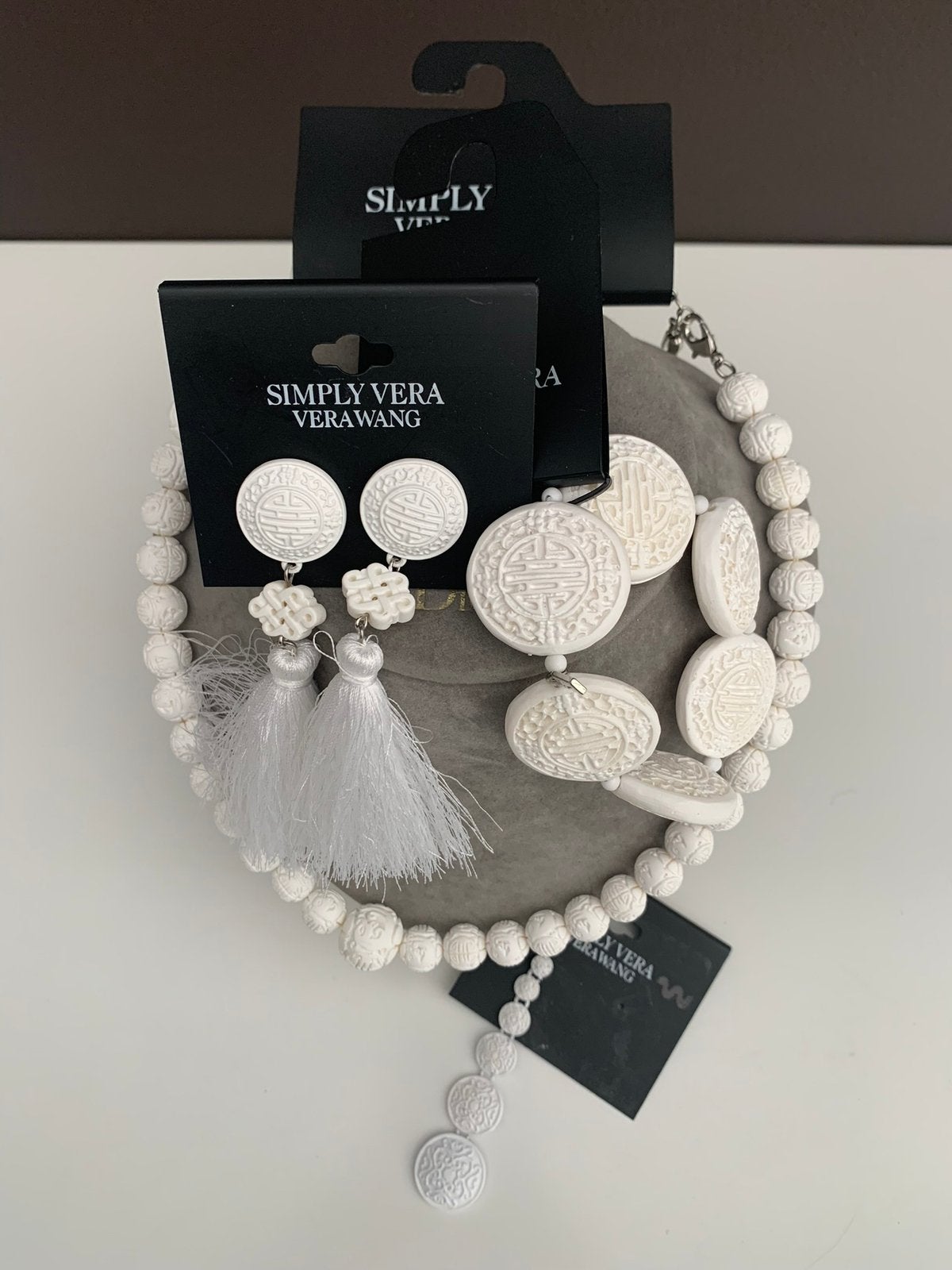 Parure de bijoux Vera Wang, Enlèvement ou Envoi, Neuf, Blanc, Synthétique