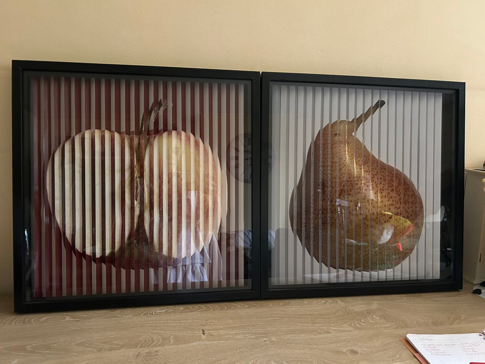 Paire de Tableaux Effet Optique Lenticulaire – Nature Morte, Antiquités & Art, Enlèvement